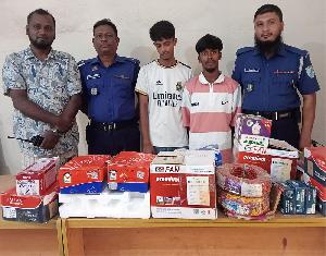 কটিয়াদী ইলেক্ট্রনিক দোকানে র্দূর্ধষ চুরি হওয়া মালামাল আংশিক উদ্ধার, গ্রেফতার -২